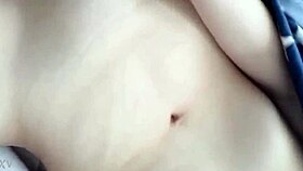 my ex girlfriend teases with shaved pussy masturbation and perky tits reveal