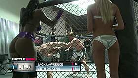 Blonde milf in lingerie deepthroats then gets doggystyle assfucked on bed!