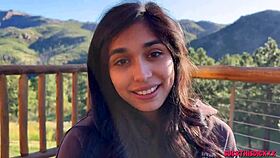 Petite All-Natural Teen Sucks Boyfriend's Cock in Woods Swallows Load