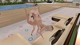 Blonde Woman Enjoys Intimate Encounter Part Two