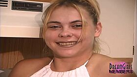 dream brunette shaves pussy toys to wild orgasm in odd spot