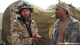 petite blonde euro takes double penetration from two monster black cocks outdoors