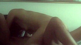 skinny beauty wakes to homemade intimate surprise session