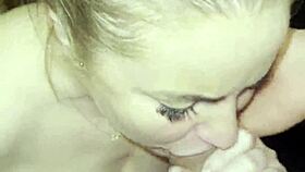 Whoa, babe deepthroats that monster cock nonstop!