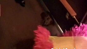 these femdoms tie him up tight and say they're gonna eat him alive