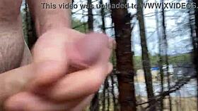 Clitlicker662 flashes hairy pussy outdoors in latest forest update?