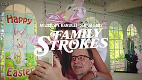 Petite shaved teen bends over, ass ready for big cock fuck to pay rent