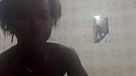 crazy bitch 😜 showers with huge dildos masturbating before monster cocks wreck her anally 💦