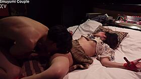 Big-titted beauty convulses in orgasm from intense cunnilingus torment