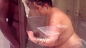 Rosina kneels close in bathroom sharing intense moment with Tony