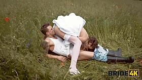 'FUCK ME shepherd!' Runaway bride screams outdoors