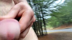 Clitlicker662 flashes hairy pussy outdoors in latest forest update?