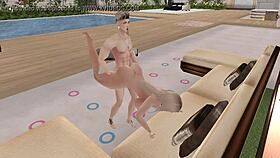 Blonde Woman Enjoys Intimate Encounter Part Two