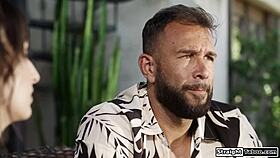 that's my boy fuck that milf's shaved pussy deep and hard with big cock