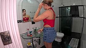 gabily castro arrives at the mansion to team up with binho ted