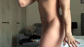 sexy russian bodybuilder vladislava galagan flexes nude big muscle ass