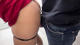 Passionate Office Bathroom Creampie with Tall Big Ass Secretary