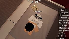 horny bitch gets fucked hard in roblox world
