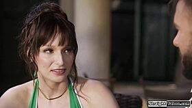 that's my boy fuck that milf's shaved pussy deep and hard with big cock