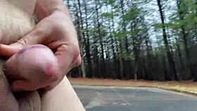 Clitlicker662 flashes hairy pussy outdoors in latest forest update?
