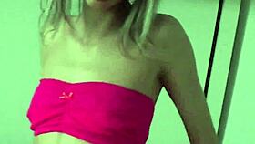 petite candie cross rips clothes for fishnet tease and narrow ass hunger