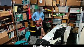 Teen shoplifter bends over to satisfy manager's hardcore cravings - lifterhub