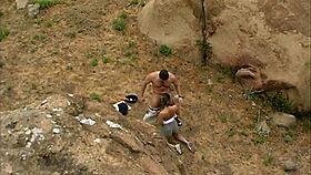 Blonde Milf's Outdoor Tease Turns Wild