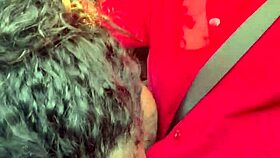 curly babe deepthroats monster cock in car