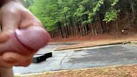 Clitlicker662 flashes hairy pussy outdoors in latest forest update?