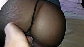 teresa's tight ass gets hardcore anal creampie in nylons