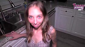 18yo Breezy Bri Takes Creampie From Seth In Wild Fuck Fest!