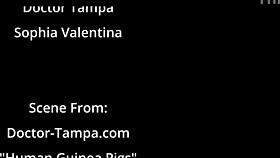 dr tampa forces hitachi orgasms on sophia valentina's shaved pussy