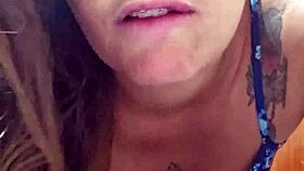 Stuffing Panties Deep in Ass Until Soaking Wet