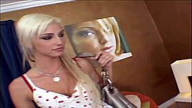 Christine's Steamy Threesome with Babe: Blowjob Cowgirl Big Cock Ride