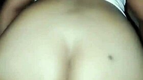 Sexy latina shakes juicy ass milking monster cock anal creampie!