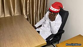 doc, your BBC gives petite ebony the merriest christmas FUCK ever