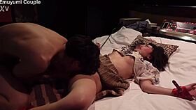 Big-titted beauty convulses in orgasm from intense cunnilingus torment