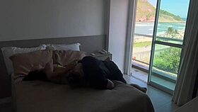 woke the tourist with tasty oral then slammed her hard with my throbbing cock