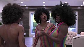 ebony goddess tempts with bbc threesome curves