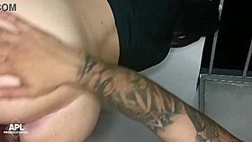 new slut gets ass to mouth, bent over doggy with big tits bouncing and gaping pussy