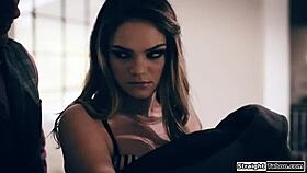 i hired hot stripper babe for lapdance but ended up facefucking her deep