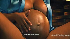 pregnant ebony avery jane rails with nathan bronson's bwc hard
