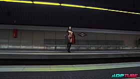 Latina lesbian GETS FISTED deep then double dildo penetrated hard