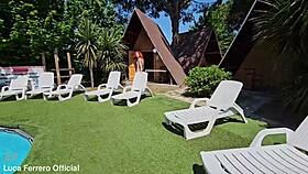 Redhead neighbor pool meet turns into rough full fuck