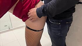 Passionate Office Bathroom Creampie with Tall Big Ass Secretary