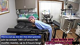 Aria Nicole performs the procedure as nurse with patient