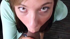 Teen Slut Sucks Then Gets Pussy Pounded POV