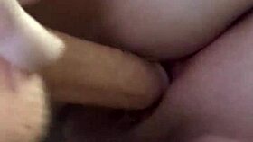 i squirt close up on huge dildo