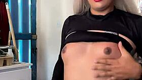 wanna see this sporty trans milk her load?