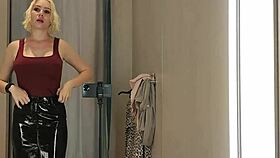 i can't believe how wet i get trying on see-through latex in public dressing rooms